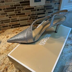 Michael Kors Sparkling Silver Heels